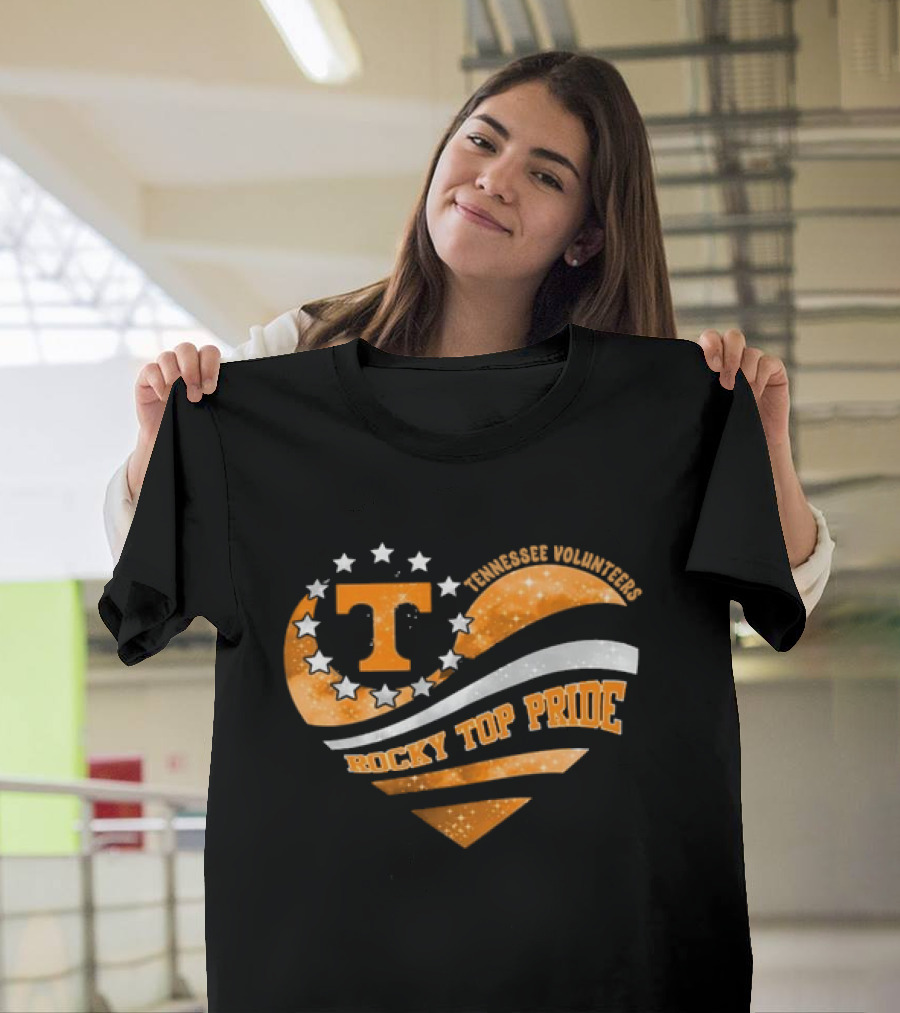 Tennessee Volunteers Heart T Rocky Top Pride T-Shirt