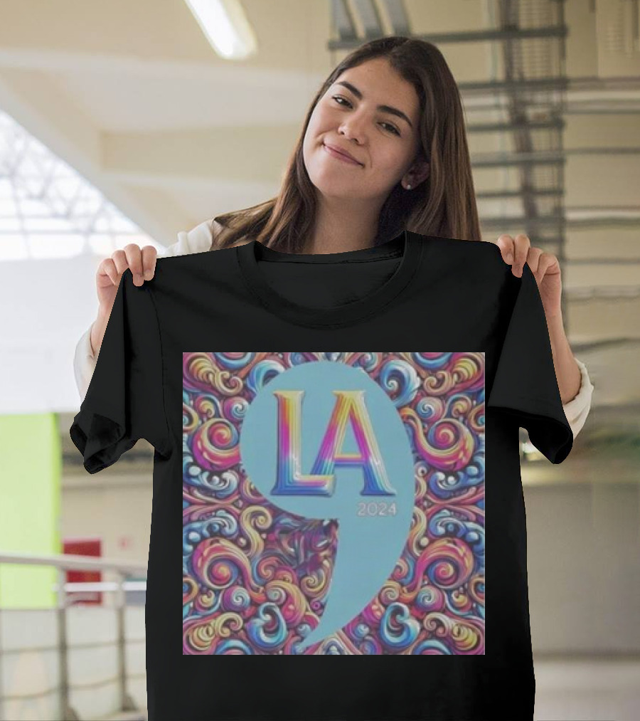 LA 2024 Colorful Swirl T-Shirt