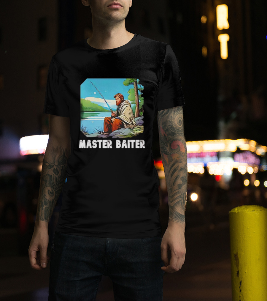 Obi-Wan Kenobi Fishing Master Baiter Forest Scene T-Shirt