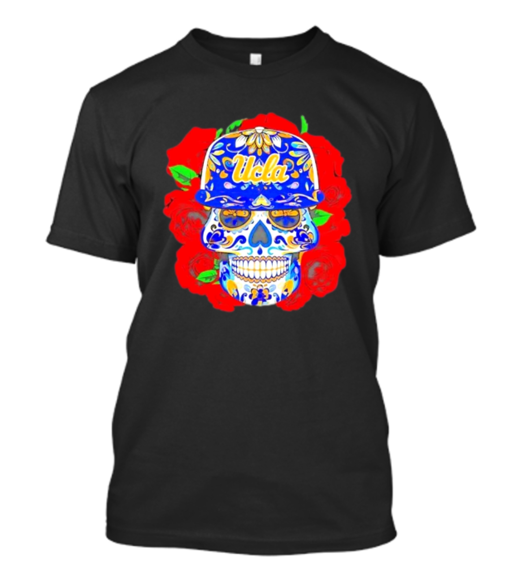 Ucla Bruins Sugar Skull Roses T-Shirt