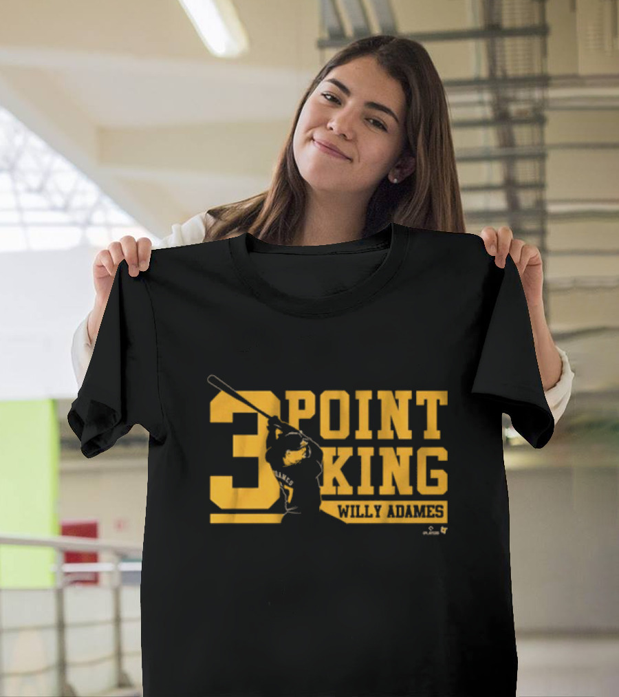 Willy Adames 3 Point King Baseball T-Shirt