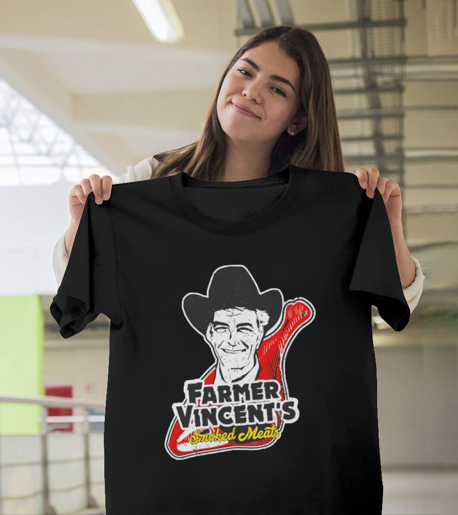 Farmer Vincent's Smoked Meats Vintage Cowboy T-Shirt