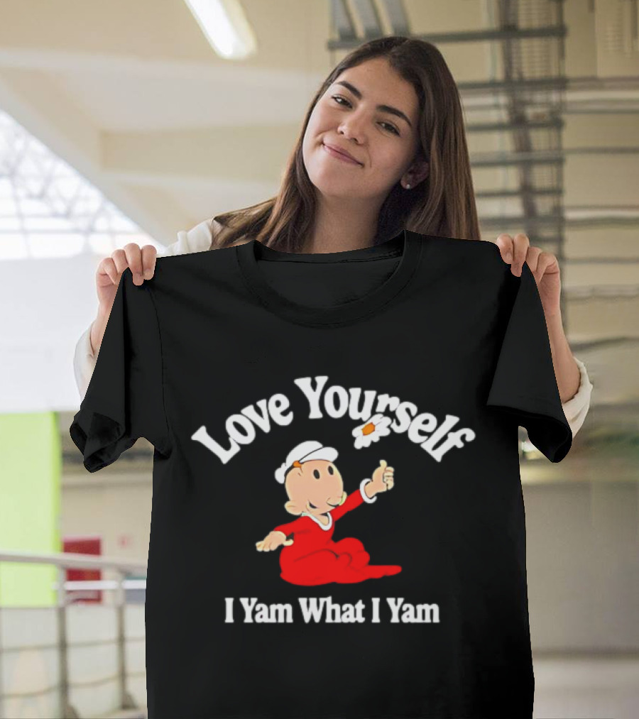 Popeye Love Yourself I Yam What I Yam Thumbs Up T-Shirt