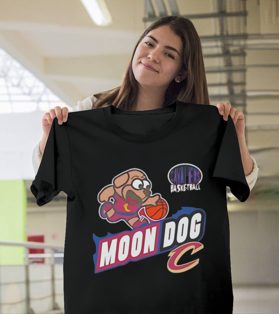 Cavaliers Basketball Moon Dog C T-Shirt