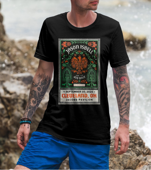 Jason Isbell And The 400 Unit Live September 10 2024 Jacobs Pavilion Cleveland OH T-Shirt