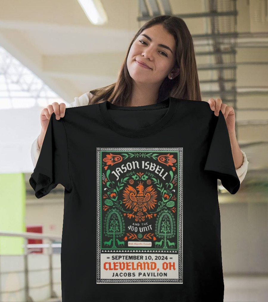 Jason Isbell and the 400 Unit Live September 10 2024 Jacobs Pavilion Cleveland OH T-Shirt