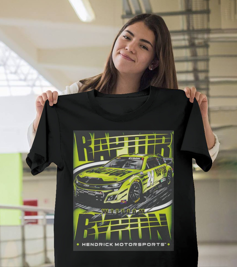 William Byron Raptor Car NASCAR Hendrick Motorsports Collection T-Shirt
