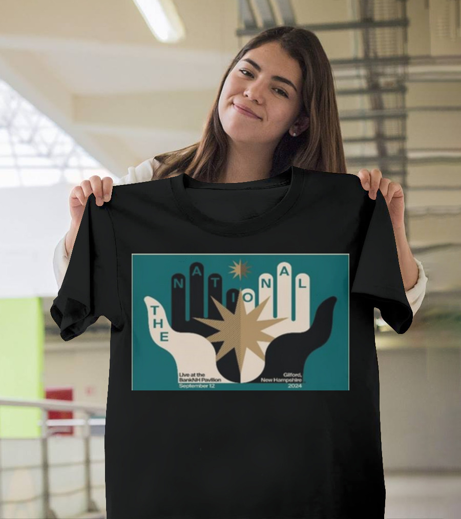 Live at the Bank of NH Pavilion September 12 2024 The National Event Gilford New Hampshire T-Shirt