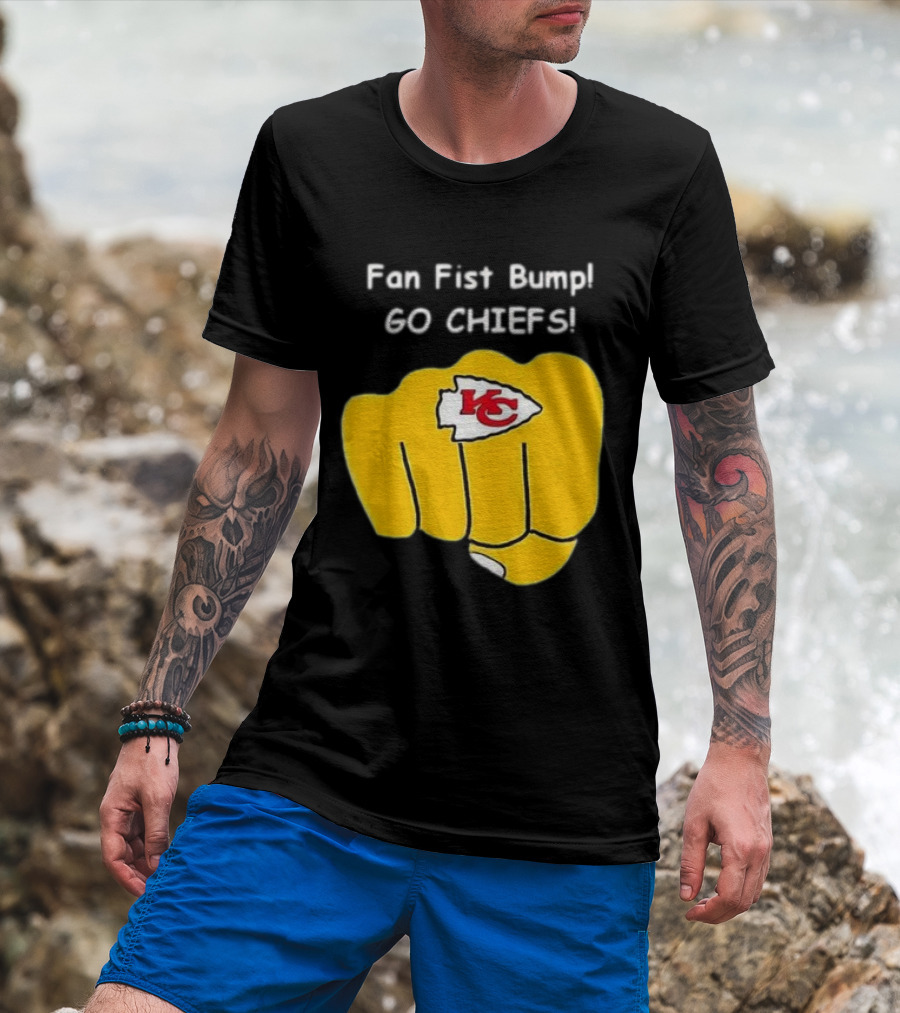 Fan Fist Bump Go Chiefs KC T-Shirt