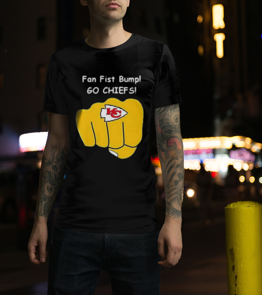 Fan Fist Bump Go Chiefs KC T-Shirt