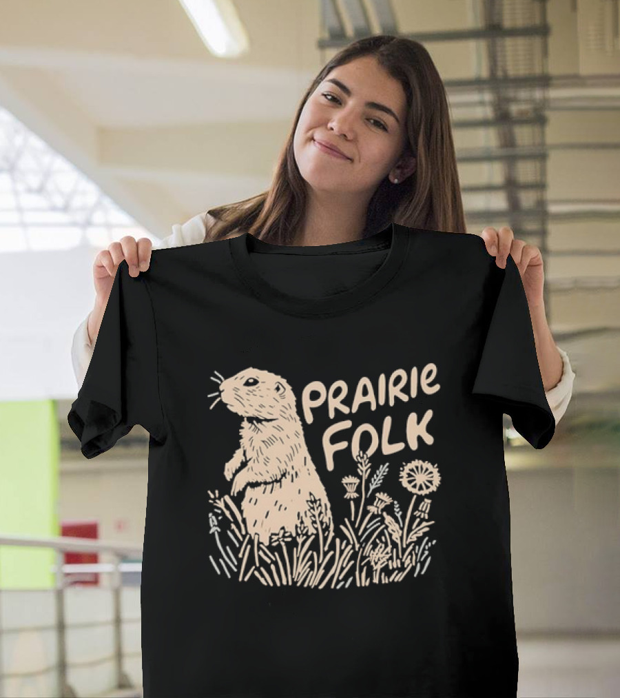Prairie Folk Prairie Dog And Wildflowers September 24 T-Shirt