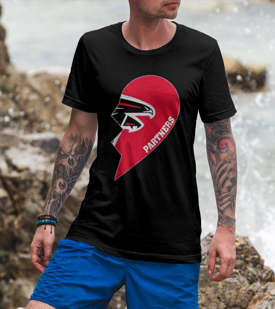 Atlanta Falcons Half Heart Partners T-Shirt