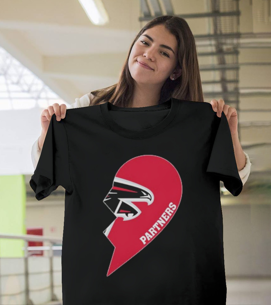 Atlanta Falcons Half Heart Partners T-Shirt