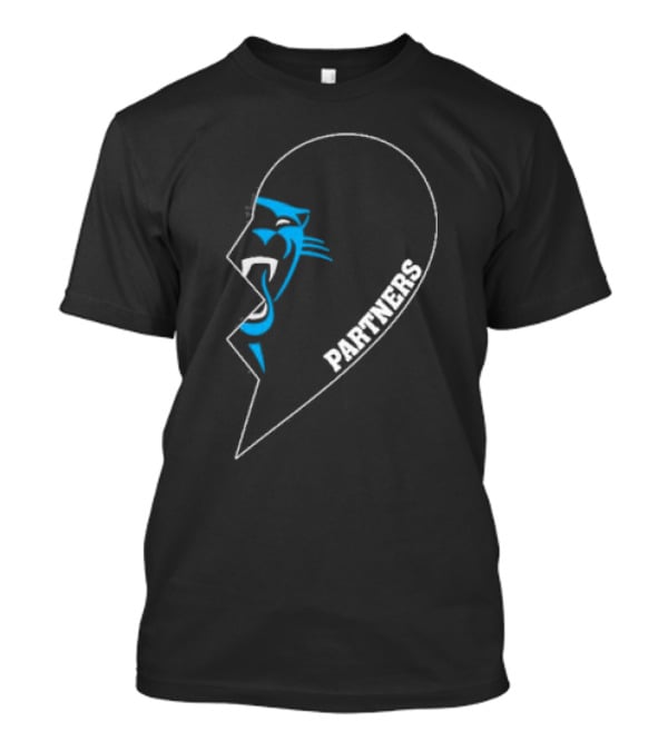 Carolina Panthers Partners Half Heart Emblem T-Shirt