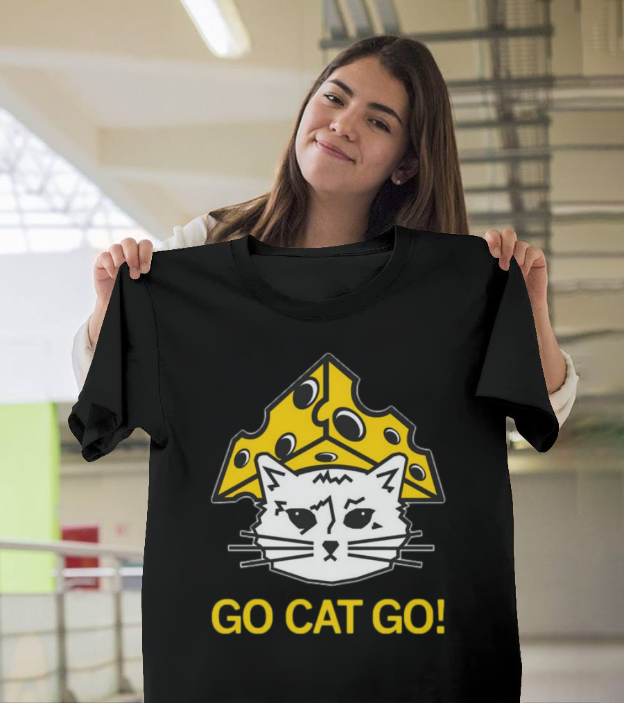 Cheesehead Cat Go Cat Go T-Shirt