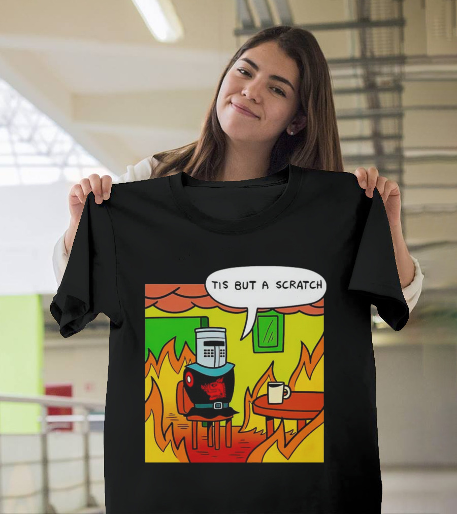 Monty Python and the Holy Grail New 'Tis But a Scratch' Knight Scene T-Shirt