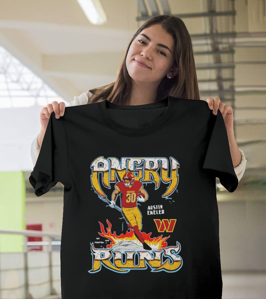 Austin Ekeler Angry Runs Commanders 2024 Football T-Shirt