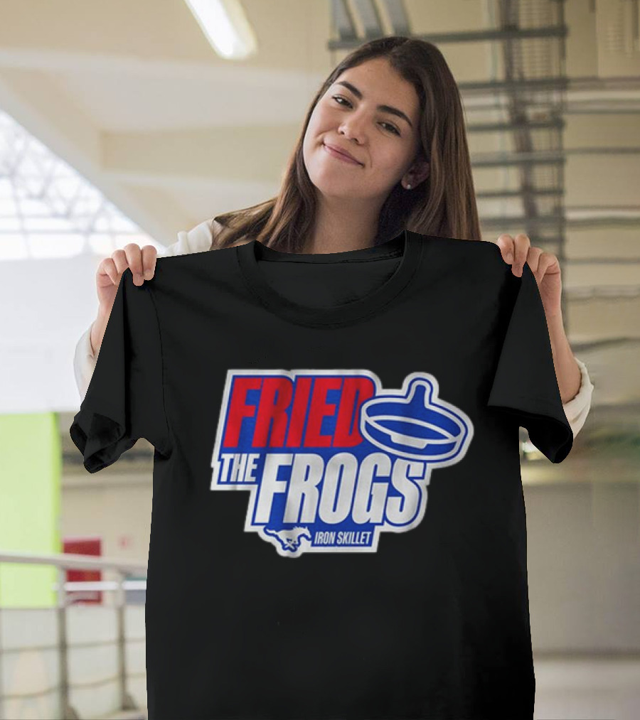 SMU Mustangs Fried The Frogs Iron Skillet T-Shirt