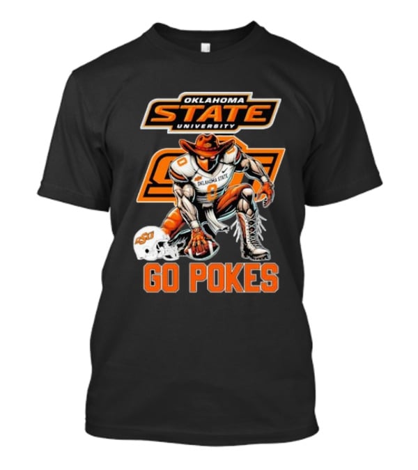 Oklahoma State University Cowboy Football Go Pokes OSU Mascot T-Shirt