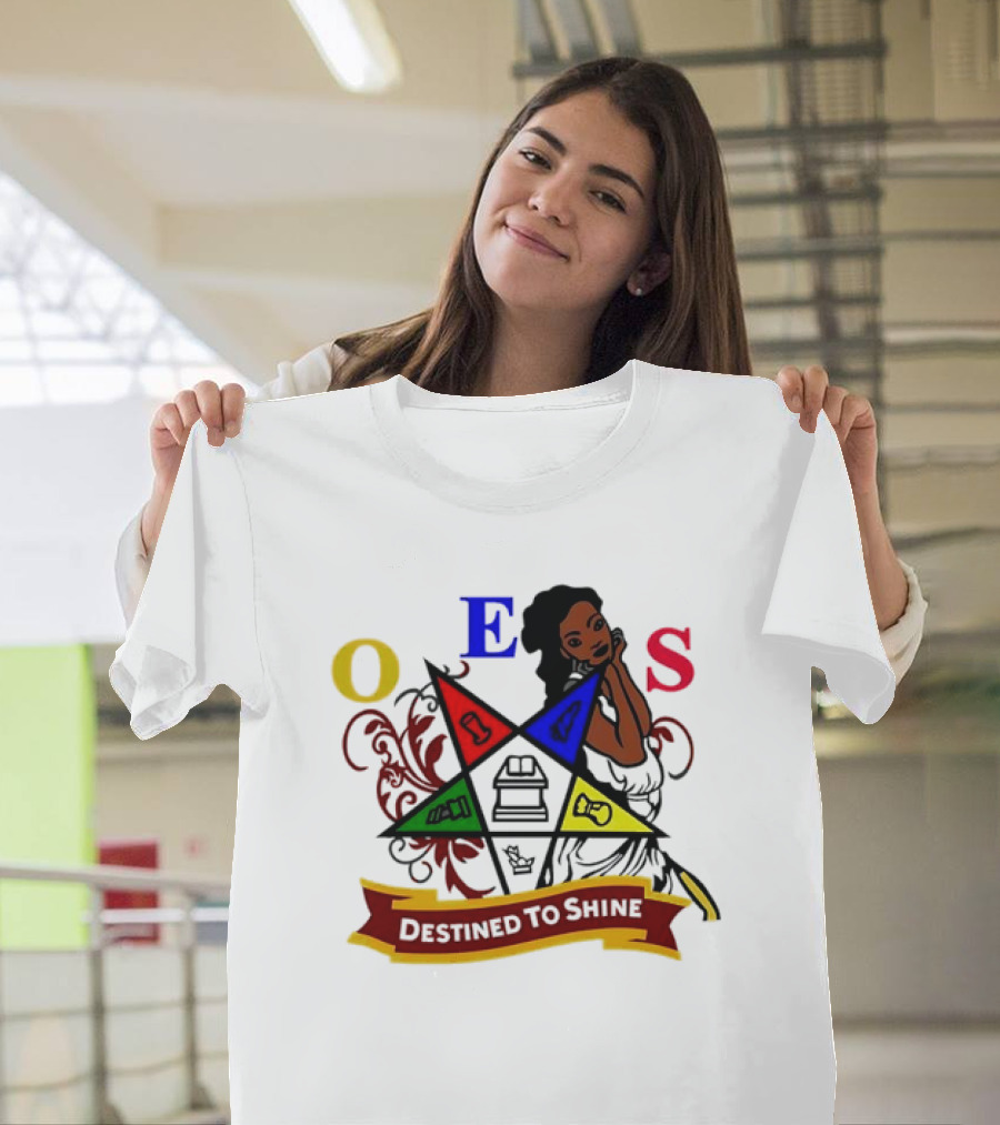 OES Eastern Star Destined To Shine Cartoon T-Shirt