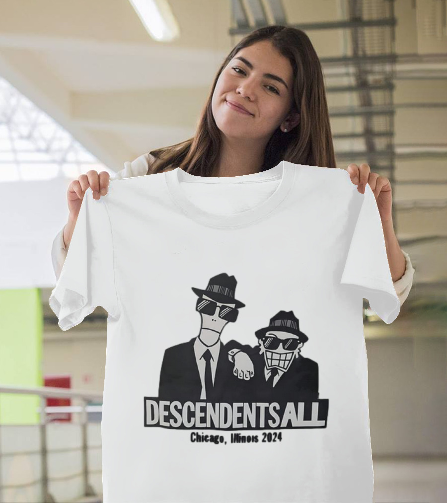 Descendents All Chicago Illinois 2024 Blues Brothers Inspired T-Shirt