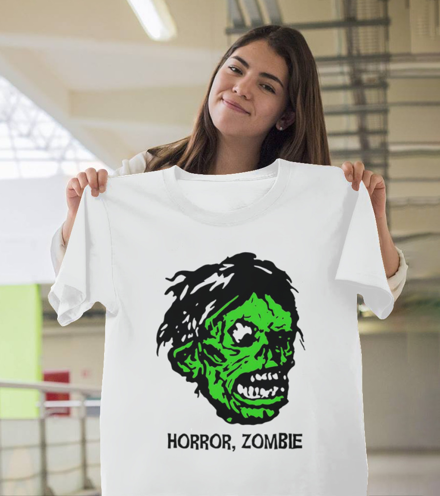 Kirk Hammett Horror Zombie Green Face T-Shirt
