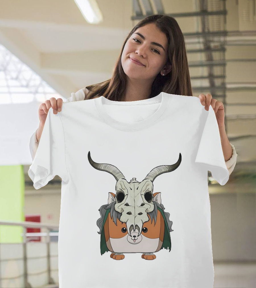 Slay With Cheeks Classic Hamster In Goat Skull Mask T-Shirt