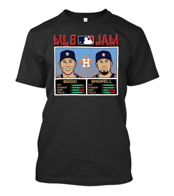 MLB Jam Craig Biggio Bagwell Houston Astros T-Shirt