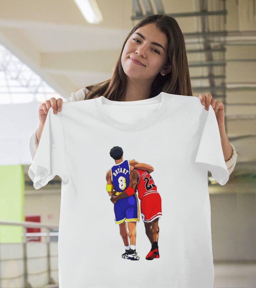 Bryant Los Angeles Lakers 8 and Jordan Chicago Bulls 23 Together Forever T-Shirt