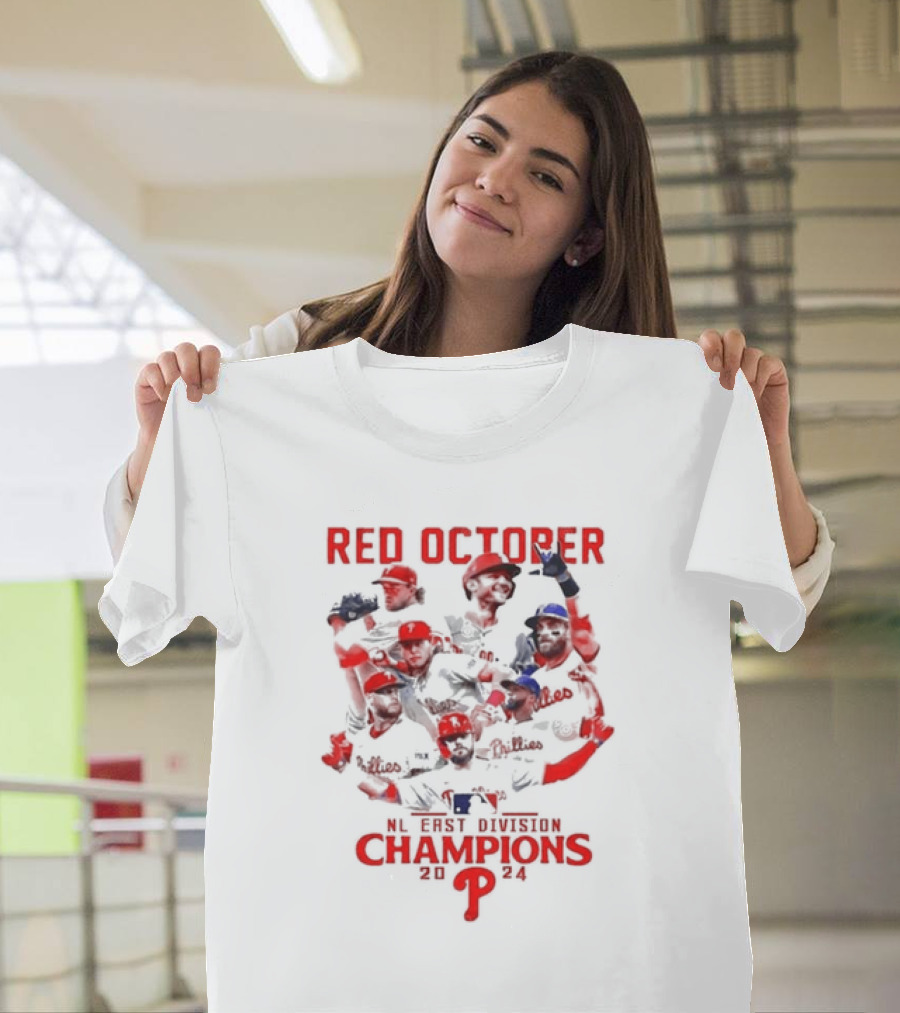 Red October Phillies NL East Division Champions T-Shirt