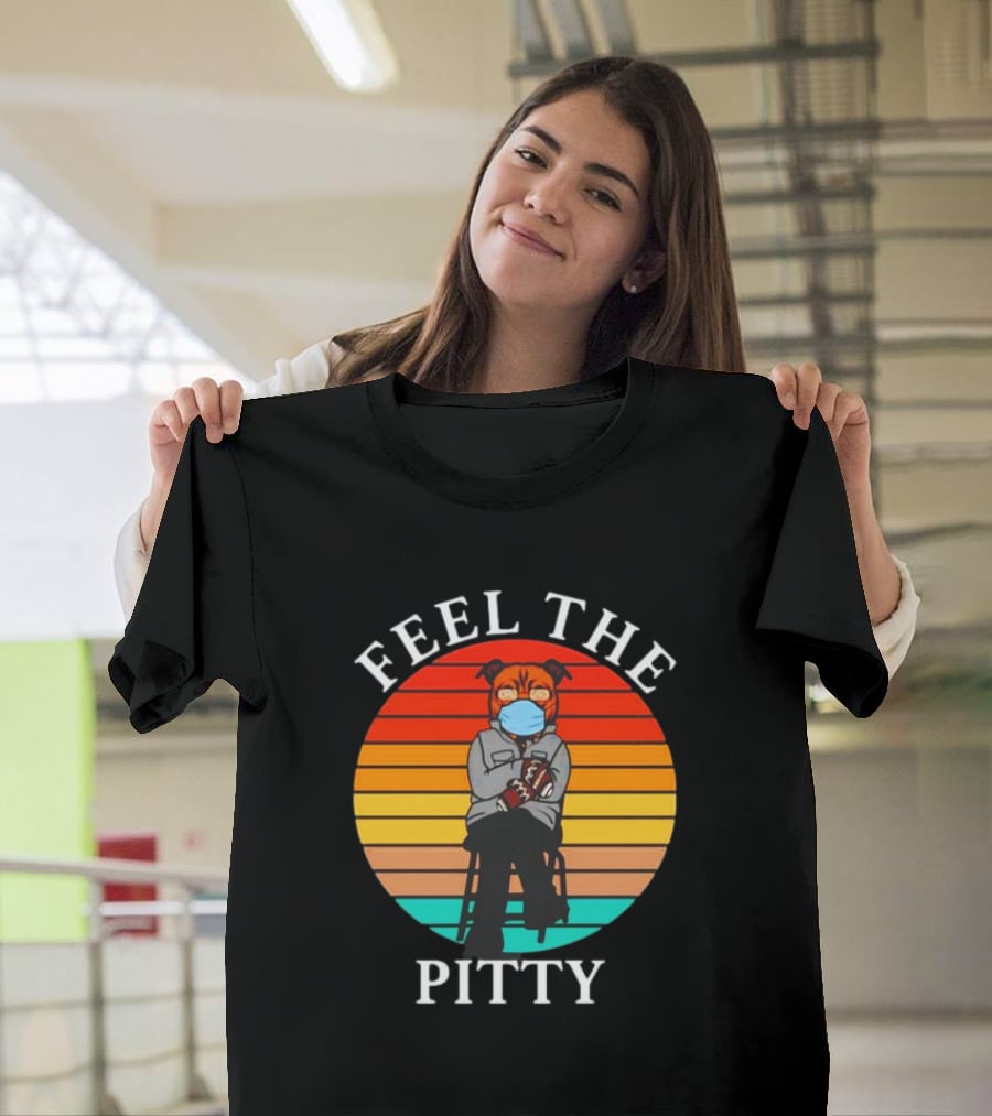 Feel The Pitty Bernie Sanders Pitbull Vintage T-Shirt