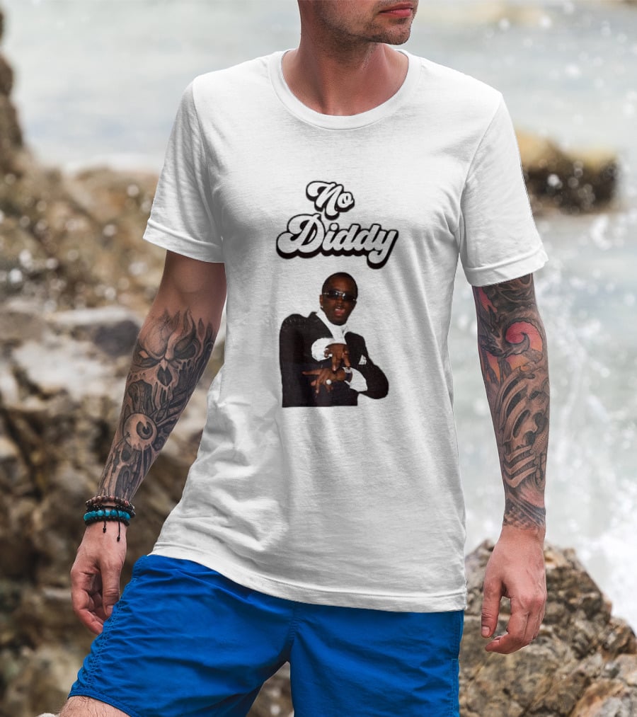 No Diddy Tongue Out Diddy Parody Sunglasses Swagger T-Shirt