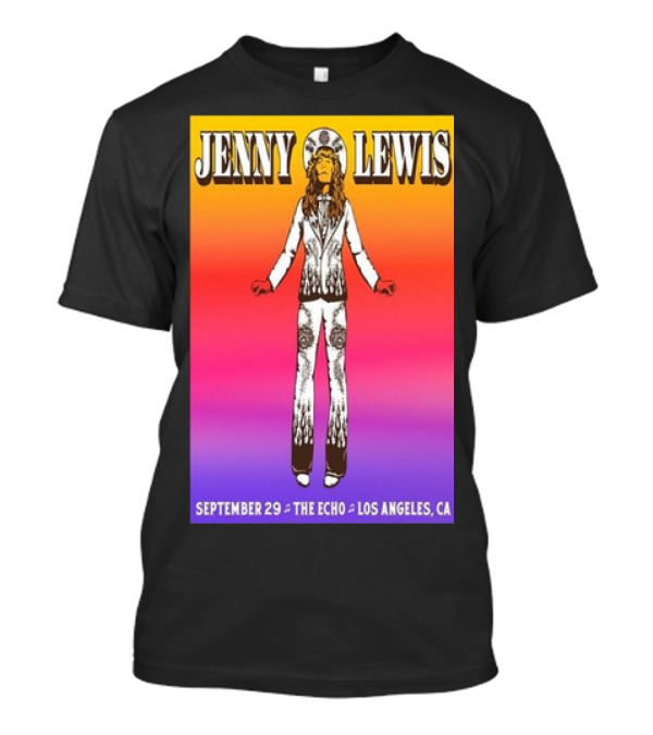 Jenny Lewis September 29 The Echo Los Angeles CA Retro Concert Tour T-Shirt