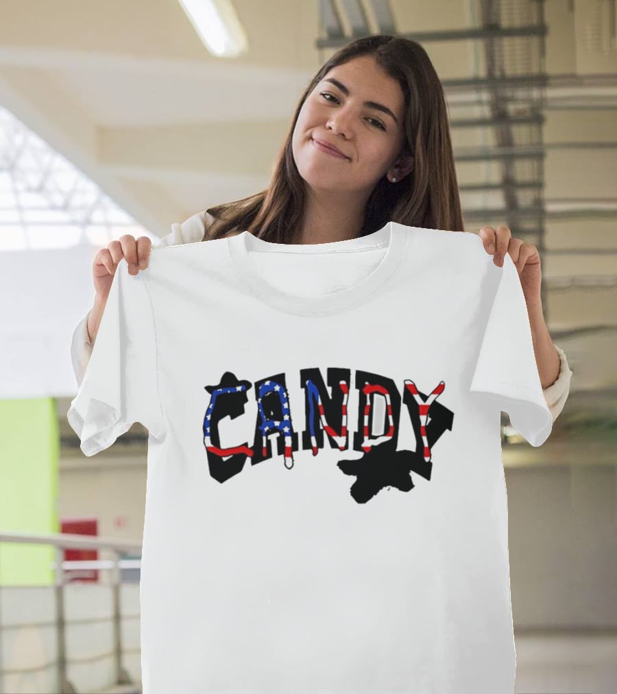 Candy Flipping USA American Flag T-Shirt