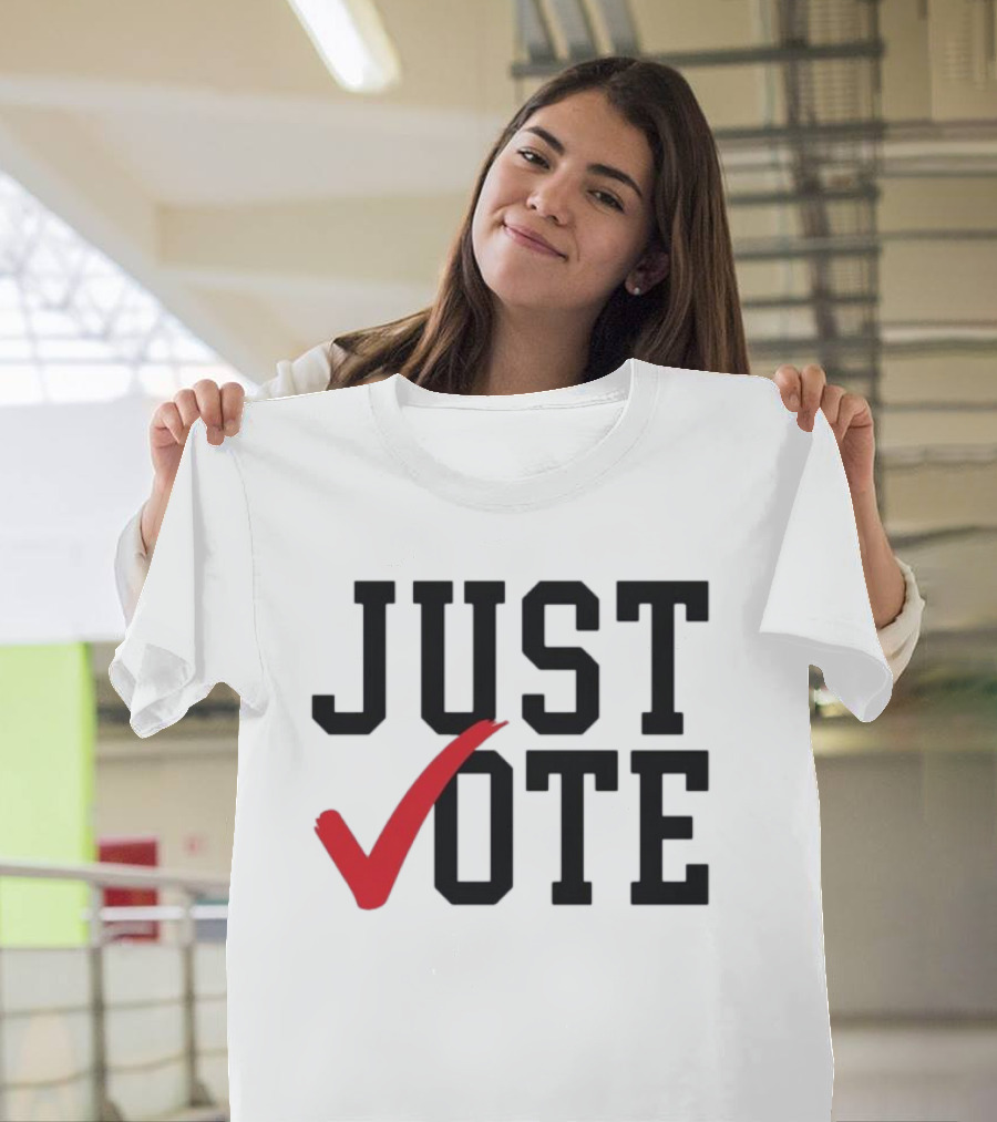 Cincinnati Just Vote Red Checkmark T-Shirt