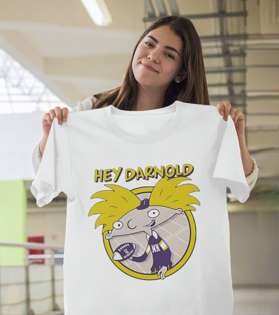 Hey Darnold Minnesota Football Cartoon Character MN Football T-Shirt