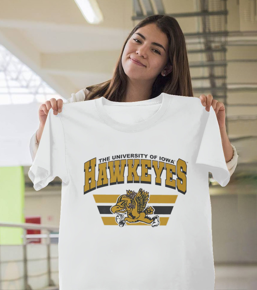The University of Iowa Hawkeyes Flying Mascot Sports T-Shirt
