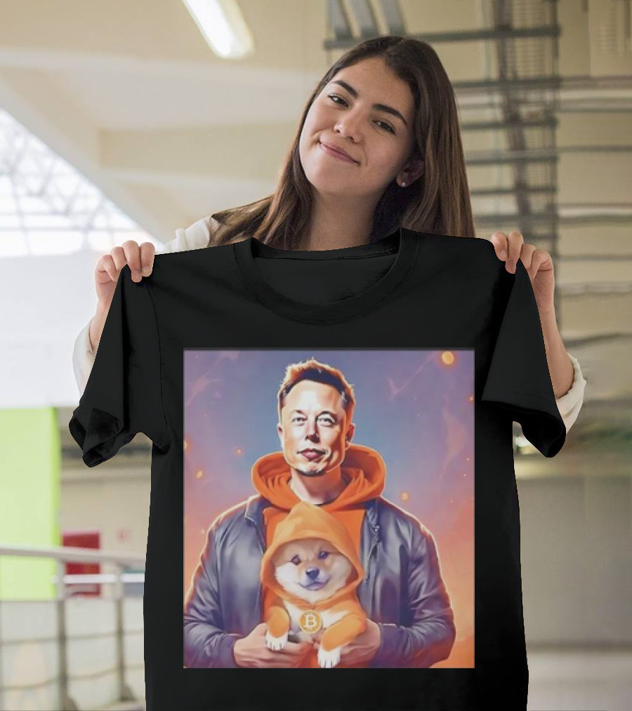 Elon Musk Doge Meme Bitcoin Much Better Wow T-Shirt