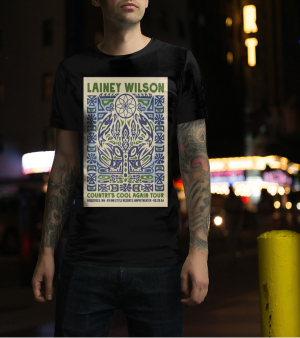 Lainey Wilson Country's Cool Again Tour Ridgefield WA RV Inn Style Resorts Amphitheater 09.28.24 T-Shirt