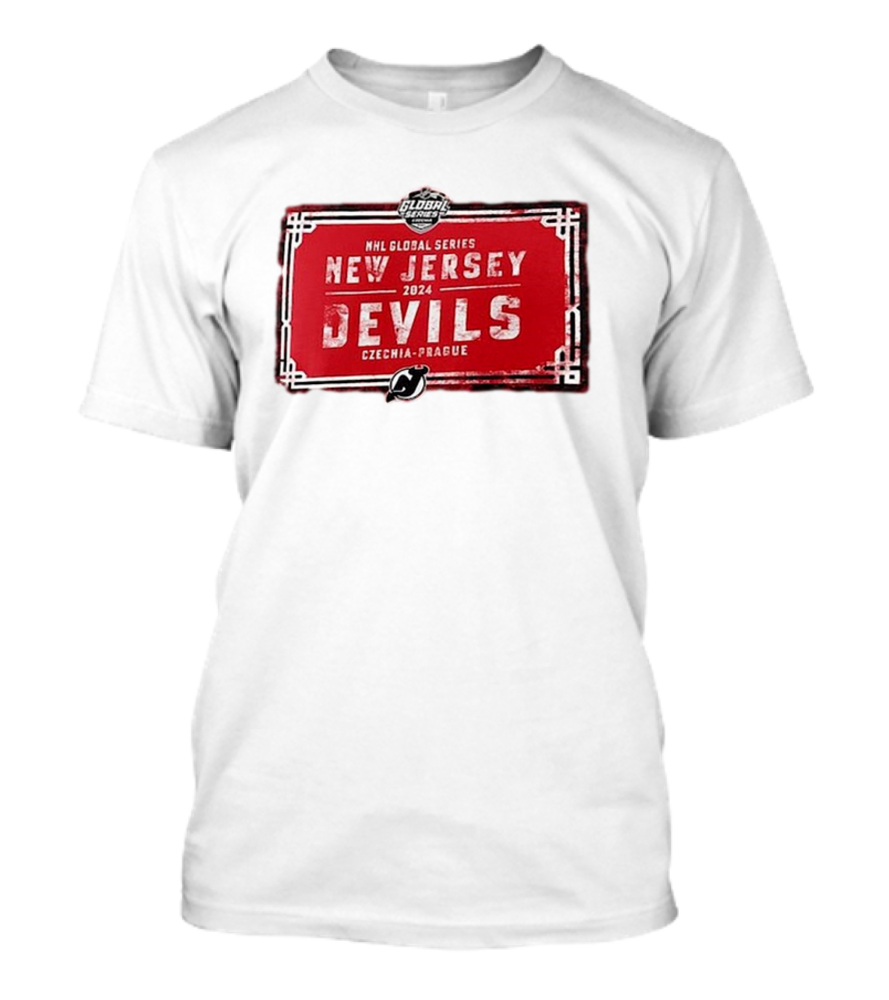 NHL Global Series New Jersey Devils 2024 Czechia-Prague T-Shirt