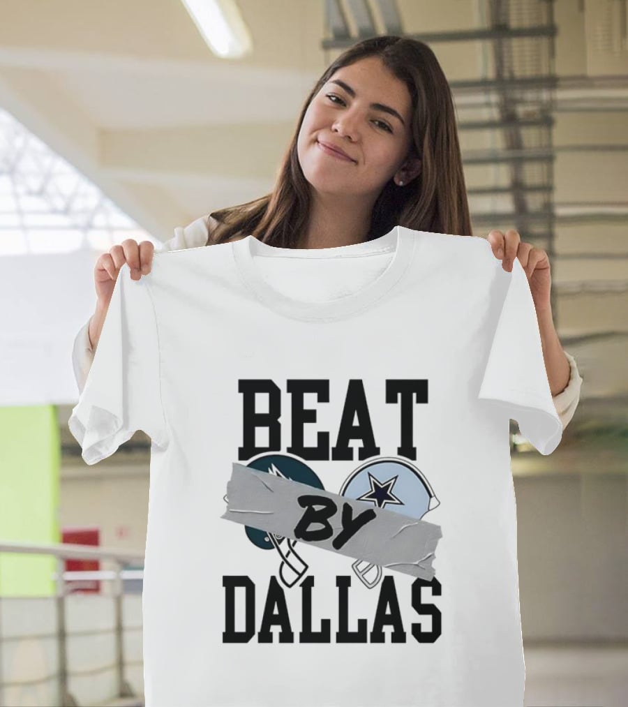 Philadelphia Eagles Beat Dallas Cowboys Rivalry Slogan Helmets T-Shirt
