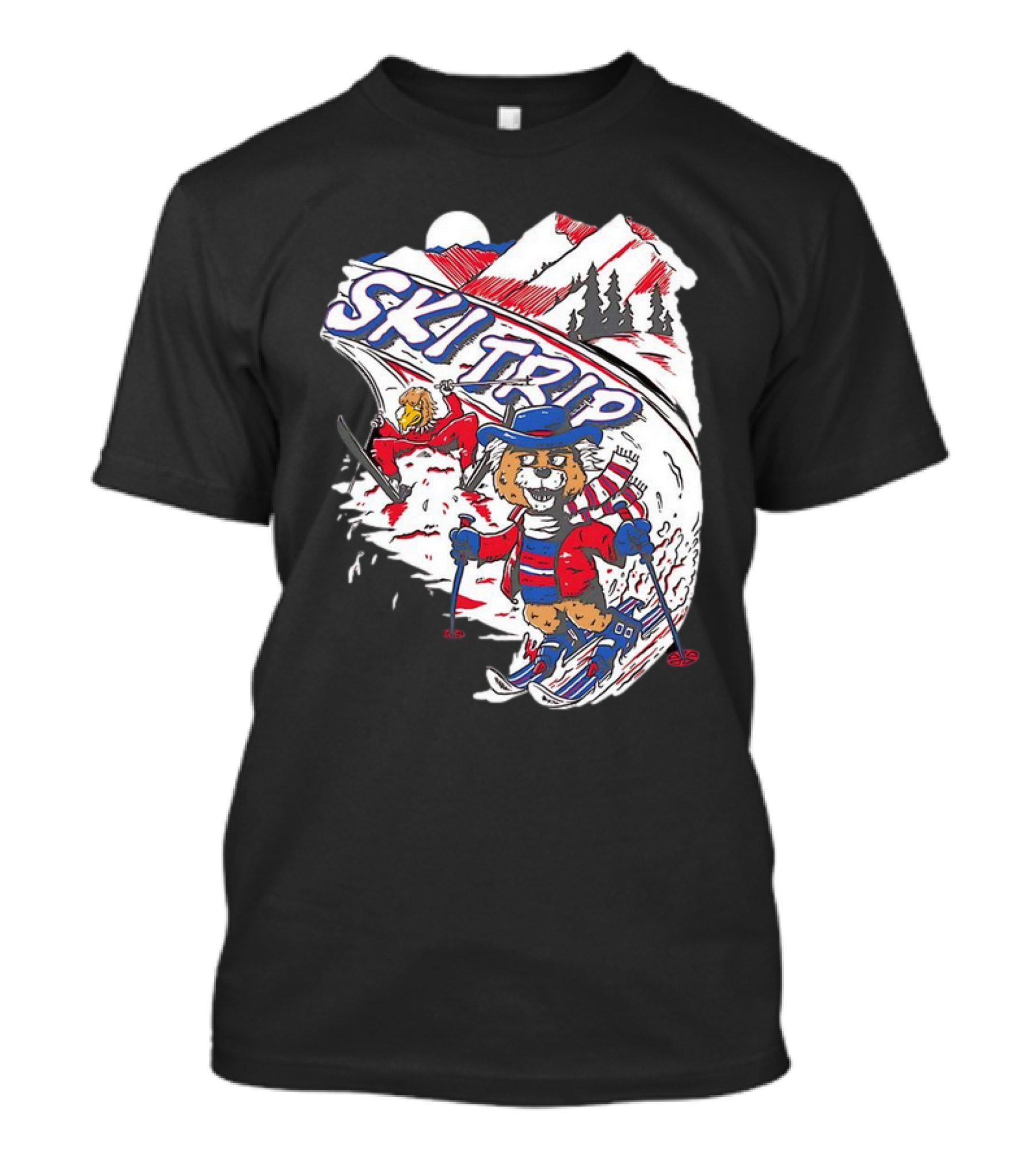 Arizona Cardinals Week 5 Win Ski Trip Adventure With Snowy Mountains And Playful Characters T-Shirt