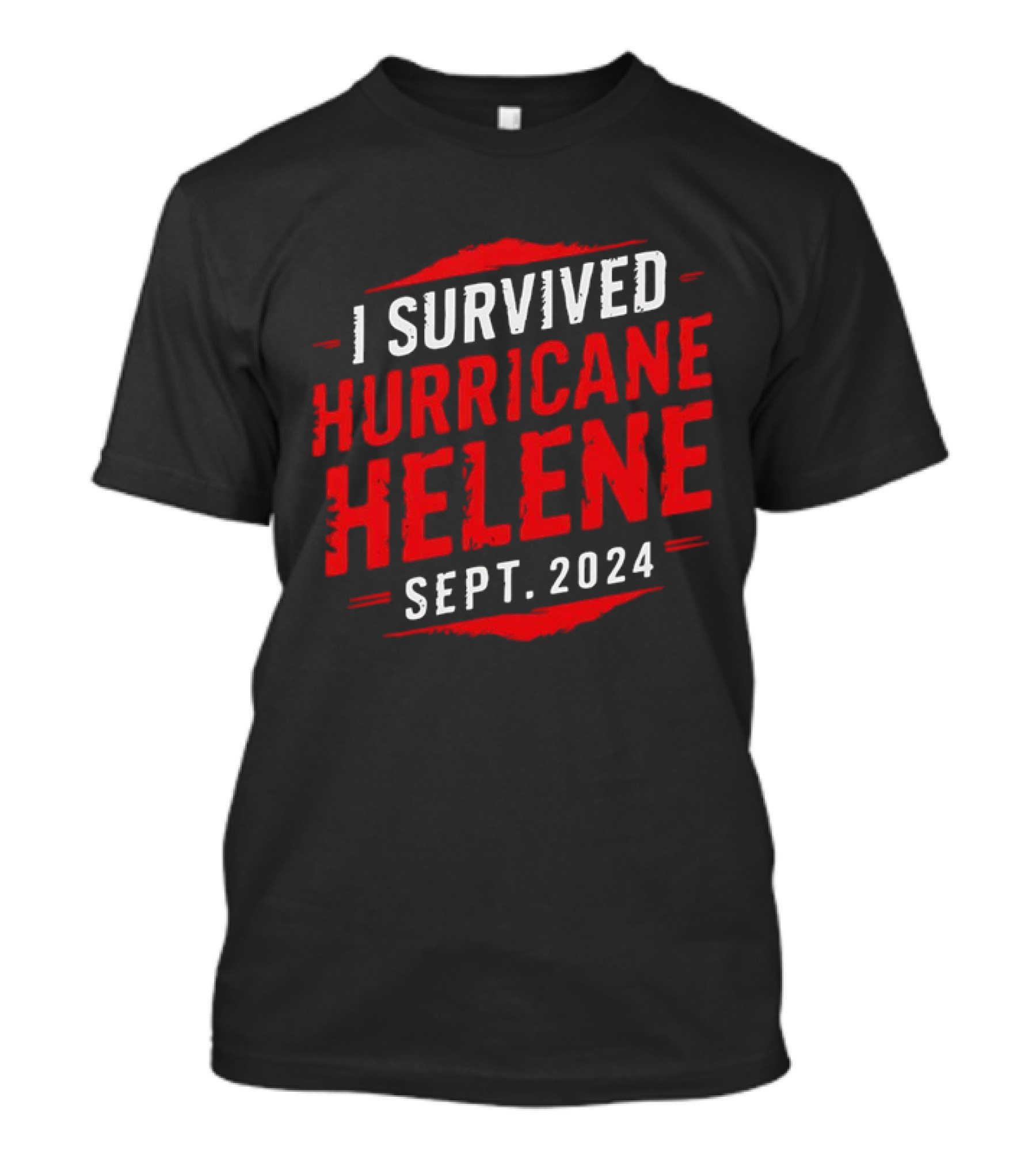 I Survived Hurricane Helene September 2024 Red T-Shirt