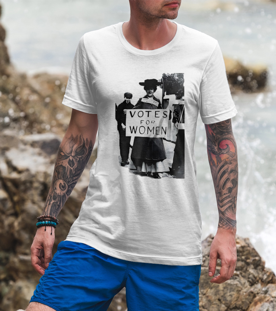 Votes For Women Vintage Suffragette Protest Historical Movement MJ Spider-Man Far From Home T-Shirt