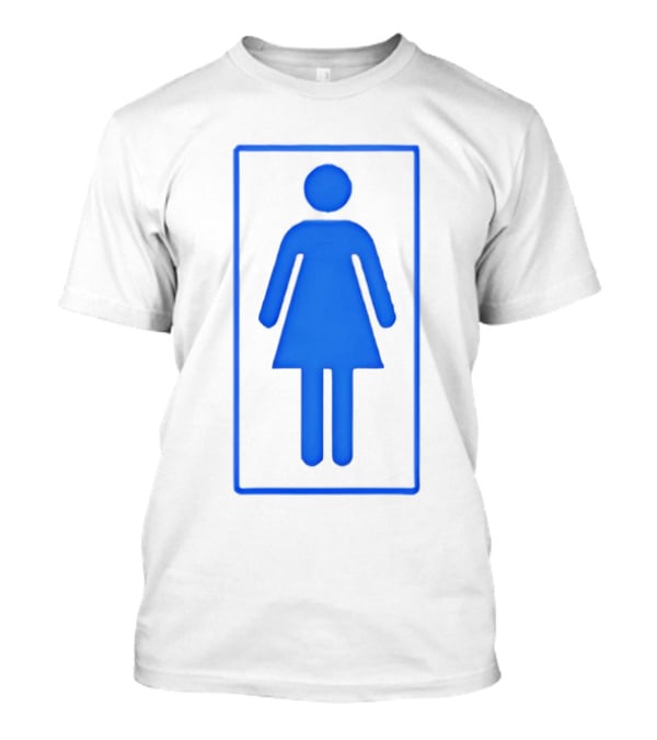 Na Kel Smith Mid90s Women Toilet Symbol Blue Sign T-Shirt