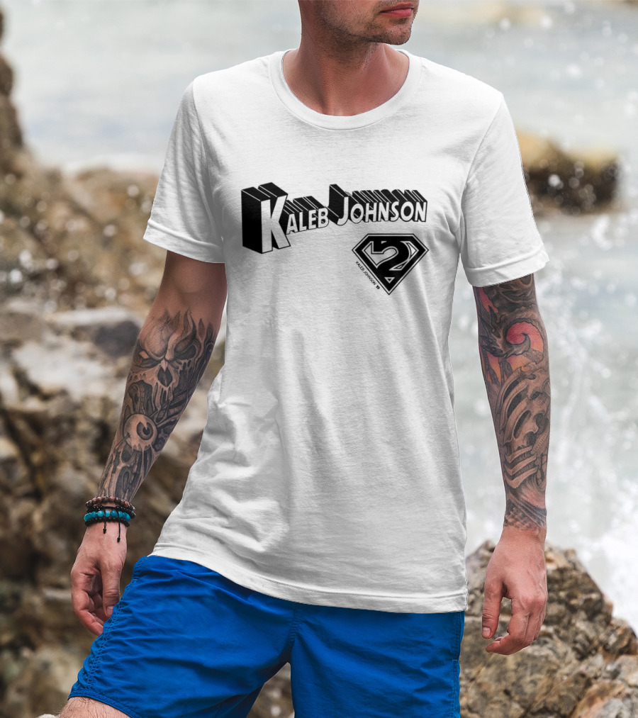 Kaleb Johnson Superhero Logo 2 Typography T-Shirt