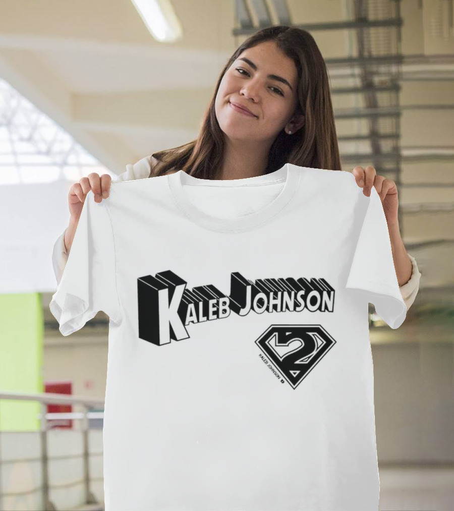Kaleb Johnson Superhero Logo 2 Typography T-Shirt