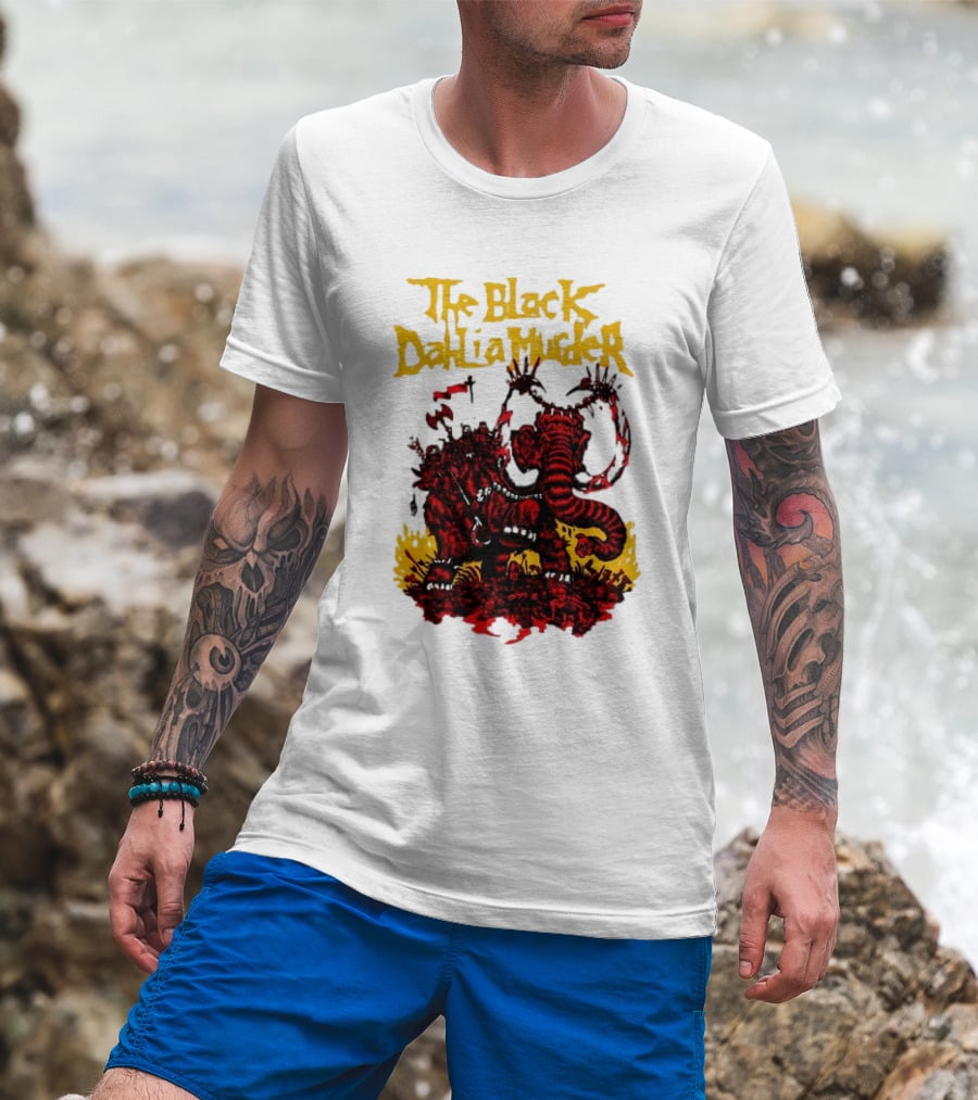 The Black Dahlia Murder Red Mammoth Battle Scene T-Shirt