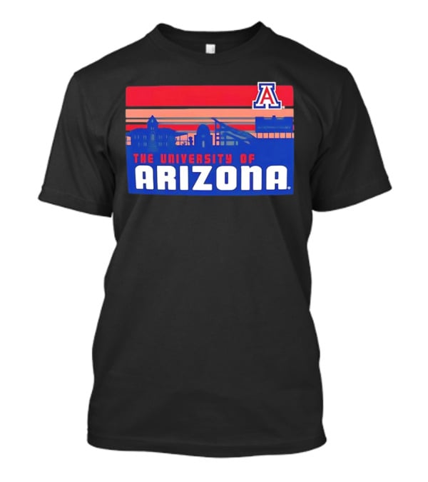 Arizona Wildcats University Of Arizona Skyline Retro T-Shirt