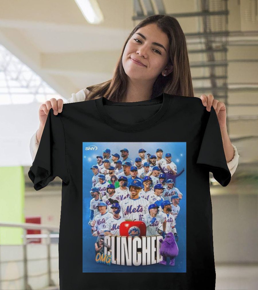 New York Mets OMG Clinched October 2024 Team T-Shirt
